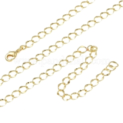 Colliers à maillons torsadés en laiton de 4 mm pour femmes&nbsp;KK-CBA4FD4-13G