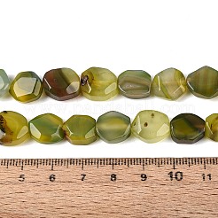 Fili di perle di agata naturale tinti e riscaldati&nbsp;G-N359-15A-04