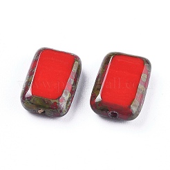 Perles de verre tchèques rétro&nbsp;X-GLAA-I045-10A