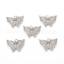 Ottone micro spianare pendenti zirconi&nbsp;KK-E068-VB285