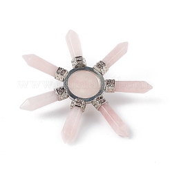 Chakra torre de energía de cuarzo rosa natural pirámide&nbsp;G-L524-08P-04