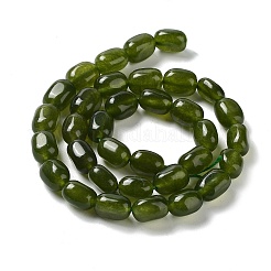 Chapelets de perles de jade blanche naturelle&nbsp;G-E614-B01-02