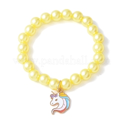 ABS-Kunststoff-Imitationsperlen dehnen Armbänder aus&nbsp;BJEW-JB11585-01