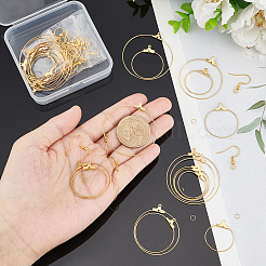 Kit para hacer aretes colgantes de círculo grande&nbsp;DIY-UN0004-09