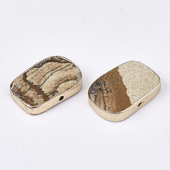 Plaquer des perles de jaspe naturel&nbsp;G-S344-99