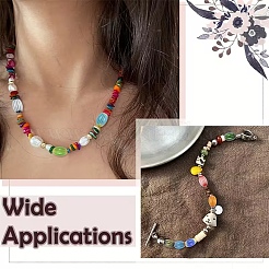 54 Stück 9 Farben handgefertigte Millefiori Bunte Malereiperlen&nbsp;LAMP-YW0004-20
