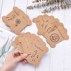 42 Stück 7 Stile Kraftpapier-Kordel-Displaykarten&nbsp;DIY-PH0005-18