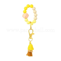 Porte-clés bracelet en perles de silicone&nbsp;KEYC-FS00002
