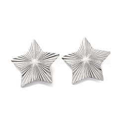 Anlaufgeschützte Ohrstecker-Beschläge aus Edelstahl 304&nbsp;X-STAS-P357-01D-P