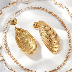 Boucles d'oreilles à tige en acier inoxydable 304&nbsp;EJEW-G423-30B-G