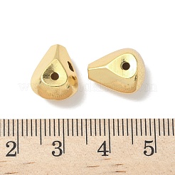 Mattgoldfarbene 925 Sterlingsilber-Guru-Perlen mit 3 Löchern&nbsp;STER-R014-01G