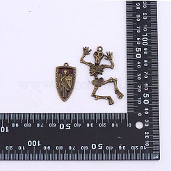 28 pièces 7 pendentifs en alliage de placage de style tibétain de style tibétain&nbsp;FIND-SZ0002-98