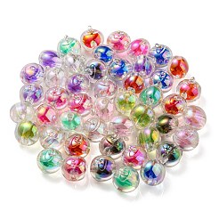 Placcatura uv perline acriliche iridescenti arcobaleno&nbsp;OACR-A014-02