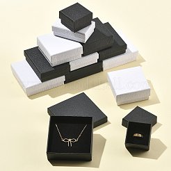 10 Stück Schmuckgeschenkboxen aus strukturiertem Papier in 5 verschiedenen Ausführungen&nbsp;OBOX-FS0001-01A