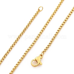 Colliers à chaîne en laiton plaqué 1.8 mm pour femmes et hommes&nbsp;MAK-L044-60G-2