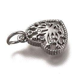 Latón micro pavimenta claro cubic zirconia encantos&nbsp;ZIRC-B002-62