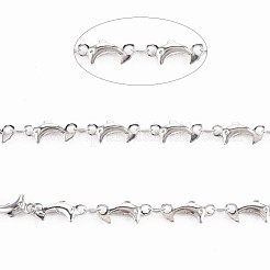 Cadenas de eslabones ovalados y delfín de acero inoxidable 201 que no se deslustran&nbsp;STAS-N092-110