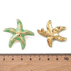 Pendientes de estrella de mar de acero inoxidable 304 esmaltados&nbsp;SA-CBA46AF-23G