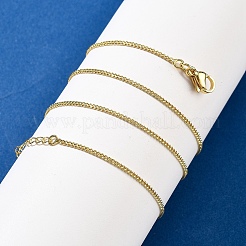 Collares de cadena de latón para mujer&nbsp;NJEW-D302-50G