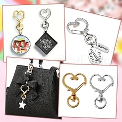 20 Stück 4 Stile Herz/Stern Legierung Schwenkverschlüsse&nbsp;FIND-YW0005-60