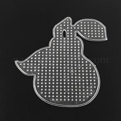 Pear abc Kunststoff pegboards für 5x5mm Heimwerker Fuse beads verwendet, Transparent, 150x130x5 mm