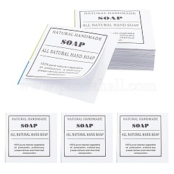 Pegatinas autoadhesivas para etiquetas de jabón, Etiquetas adhesivas para dispensador de jabón de manos para baño/cocina, blanco, 5.8x5.8 cm
