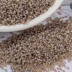 Perles rocailles miyuki rondes, Perles de rocaille japonais, 15/0, (albâtre blush teinté blush rr579), 1.5mm, Trou: 0.7mm, environ 5555 pcs/10 g