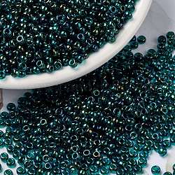 Miyuki runde Rocailles Perlen, japanische Saatperlen, (rr3744), 8/0, 3 mm, Bohrung: 1 mm, ca. 2111~2277 Stk. / 50 g