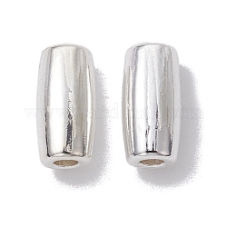 Alloy Spacer Beads, Long-Lasting Plated, Column Shape, Silver, 10.5x5mm, Hole: 2mm