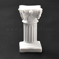 Säulen aus Kunstmarmor, Home-Display-Dekorationen, Fotografie Requisiten, weiß, 37x36x67 mm