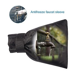 Chaussettes de couverture de robinet extérieur, robinet antigel robinet antigel couvercle éclater tuyaux, noir, 18x15x1 cm