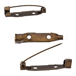 Les accessoires de la broche en fer sans nickel, retour sur les repères de barre, bronze antique, 30mm x 5 mm x6 mm