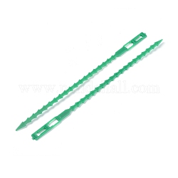 Многоразовые пластиковые кабельные стяжки, регулируемые завязки, садовый инструмент, средний морской зеленый, 170x5~7x1.5 мм, 100 шт / комплект