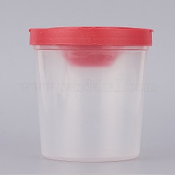 プラスチックペンカップ  清掃用  レッド  5.8~7.3x7.6cm