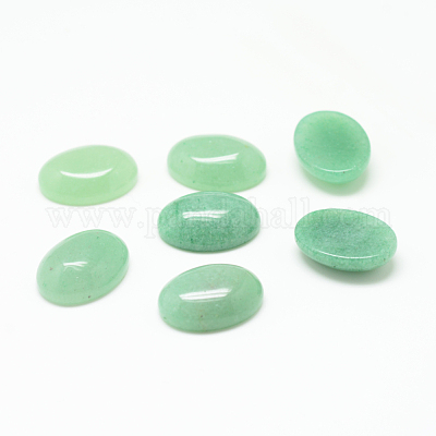 Cabochons de pierre précieuse en aventurine verte naturelle&nbsp;G-T020-13x18mm-08-1