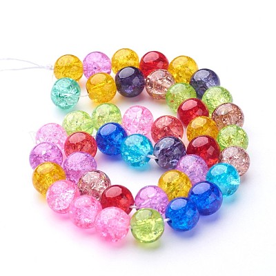 Wholesale Crackle Glass Beads Strands - Pandahall.com