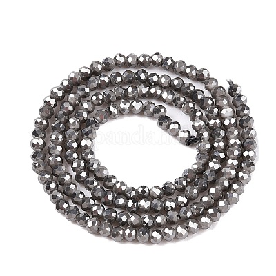 Chapelets de perles en verre électroplaqué&nbsp;EGLA-T021-03A-1