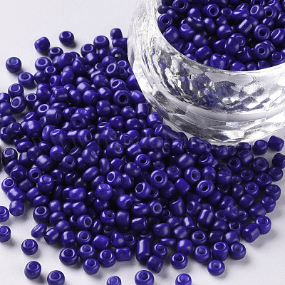 Wholesale 8/0 3mm Baking Paint Glass Seed Beads 