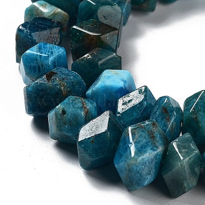 Chapelets de perles en apatite naturelle&nbsp;G-D091-A09-1