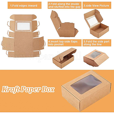 Scatola di carta kraft&nbsp;CON-WH0032-F01-1