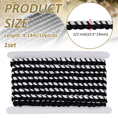 10 Yards Polyesterband&nbsp;AJEW-FG0005-08A-1