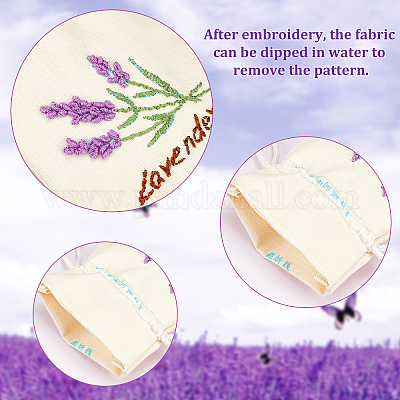 Shop WADORN DIY Canvas Bag Embroidery Kit with Flower Pattern for