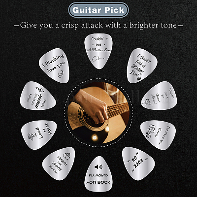  Stainless Steel Guitar Pick Jewelry Gift for Boyfriend, I  Couldn't Pick A Better Boyfriend, Musician Guitar Player Pick Gift for  Boyfriend, Birthday Anniversary Christmas Valentines Gift for Him : Musical  Instruments