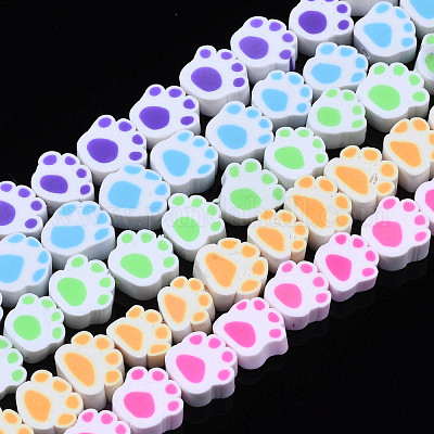 Chapelets de perle en pâte polymère manuel&nbsp;CLAY-N011-008-01-1