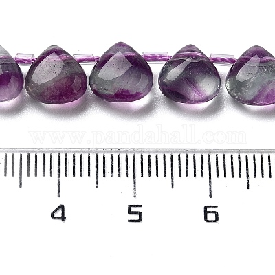 Mèches de perles de fluorite violet naturel&nbsp;G-NH0032-A02-02-1