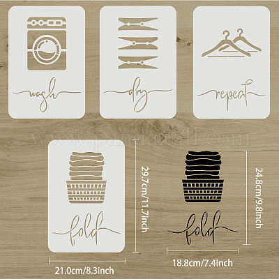 FINGERINSPIRE Frauenschablonen Set - 4x A4 Vorlagen Für DIY Deko