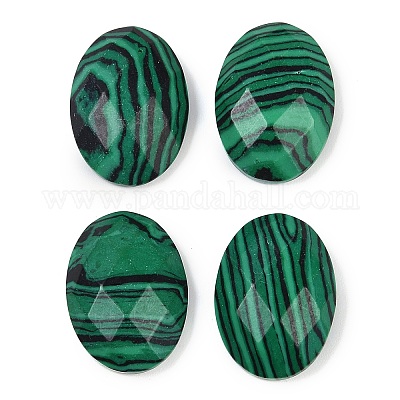 Synthetische Malachit-Cabochons&nbsp;G-G760-A14-1