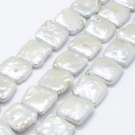Hebras de perlas keshi de perlas barrocas naturales PEAR-K004-42-1