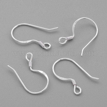 Crochets d'oreille en argent sterling STER-G011-15-1