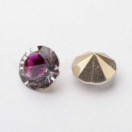 Diamond Shape Grade AAA Pointed Back Resin Rhinestone Cabochons RESI-F006-SS22-25-1